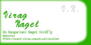 virag nagel business card